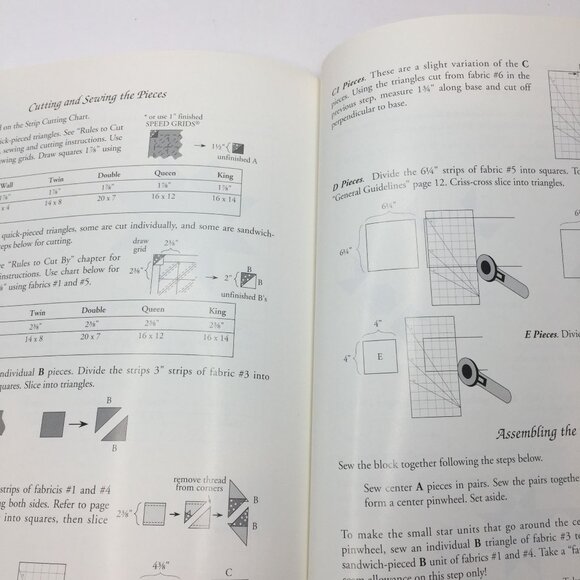 Picking up the Pieces Piecemakers Quilt Patterns Designs Instructions Paperback - Picture 11 of 11